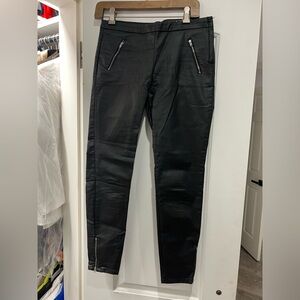 Skinny Leather Pants from Paris w/Zippers